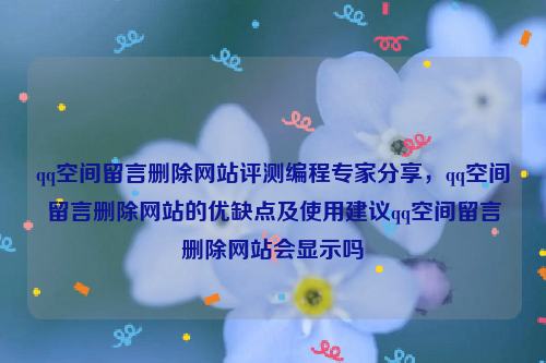 qq空间留言删除网站评测编程专家分享，qq空间留言删除网站的优缺点及使用建议qq空间留言删除网站会显示吗