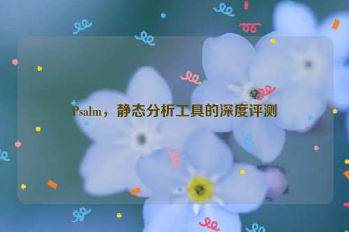 Psalm，静态分析工具的深度评测