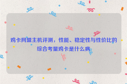 鸡卡网盟主机评测，性能、稳定性与性价比的综合考量鸡卡是什么病