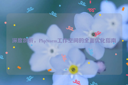 深度剖析，PhpStorm工作空间的全面优化指南