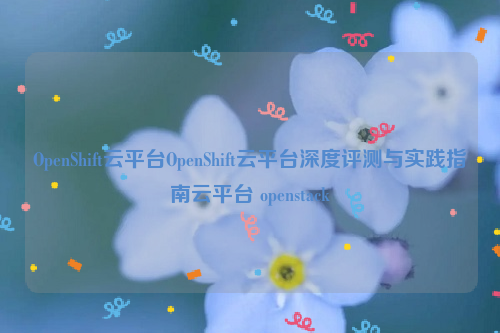 OpenShift云平台OpenShift云平台深度评测与实践指南云平台 openstack