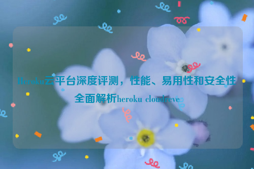 Heroku云平台深度评测，性能、易用性和安全性全面解析heroku cloudreve