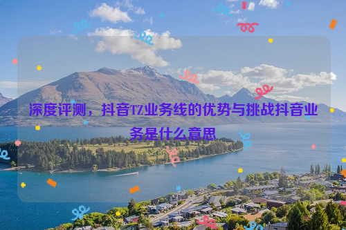 深度评测，抖音TZ业务线的优势与挑战抖音业务是什么意思