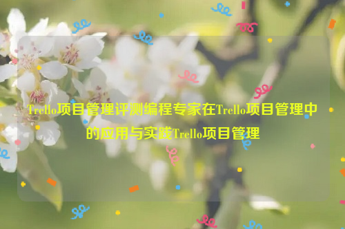 Trello项目管理评测编程专家在Trello项目管理中的应用与实践Trello项目管理