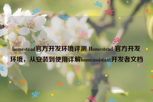 homestead官方开发环境评测 Homestead 官方开发环境，从安装到使用详解homeassistant开发者文档