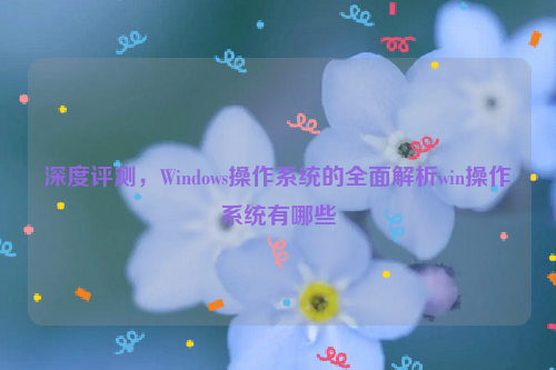 深度评测，Windows操作系统的全面解析win操作系统有哪些