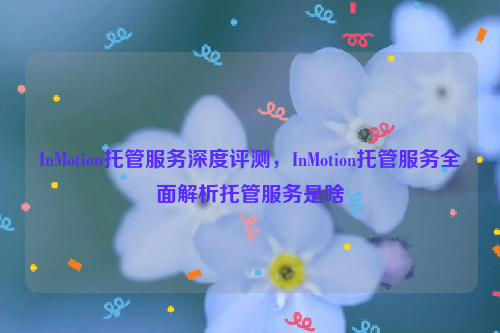 InMotion托管服务深度评测，InMotion托管服务全面解析托管服务是啥