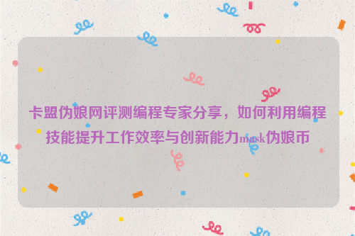 卡盟伪娘网评测编程专家分享，如何利用编程技能提升工作效率与创新能力mask伪娘币