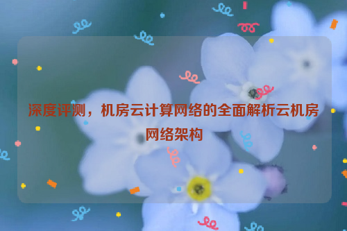 深度评测，机房云计算网络的全面解析云机房网络架构