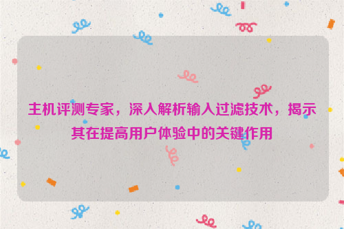 主机评测专家，深入解析输入过滤技术，揭示其在提高用户体验中的关键作用