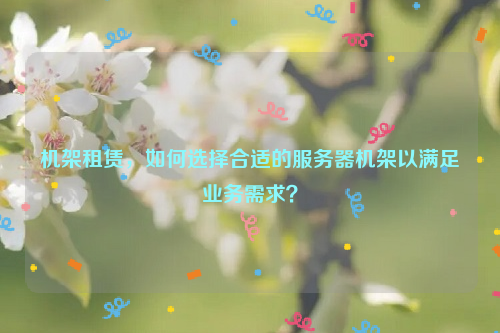 机架租赁，如何选择合适的服务器机架以满足业务需求？