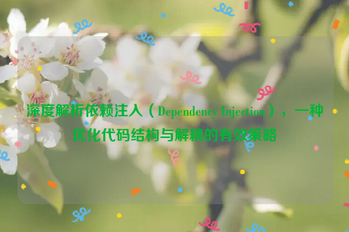 深度解析依赖注入（Dependency Injection），一种优化代码结构与解耦的有效策略