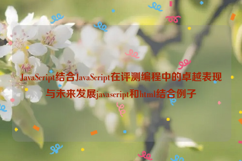 JavaScript结合JavaScript在评测编程中的卓越表现与未来发展javascript和html结合例子