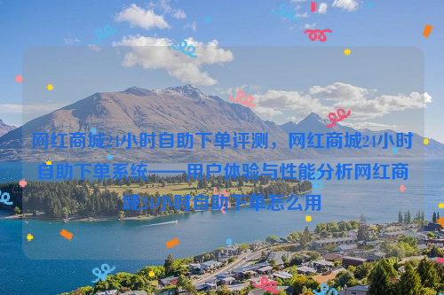 网红商城24小时自助下单评测，网红商城24小时自助下单系统——用户体验与性能分析网红商城24小时自助下单怎么用