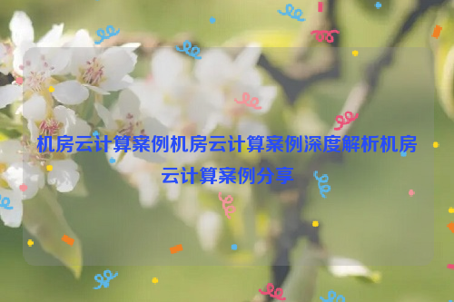 机房云计算案例机房云计算案例深度解析机房云计算案例分享