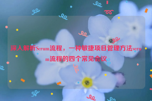 深入解析Scrum流程，一种敏捷项目管理方法scrum流程的四个常见会议